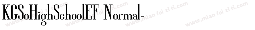 KGSoHighSchoolEF Normal字体转换